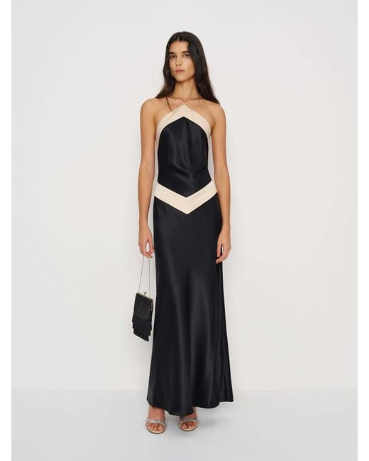 Reformation White Jillian Silk Dress
