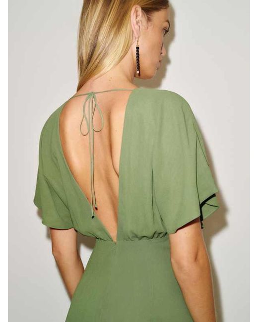 Reformation Green Doranni Dress Jade 0