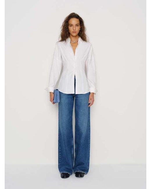 Reformation White Vanta Shirt 0