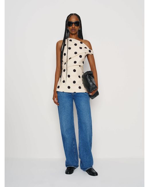 Reformation Blue Dessa Top 0