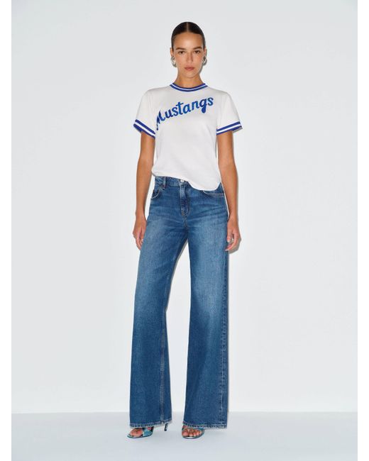 Reformation Blue Vintage Mustangs T-Shirt