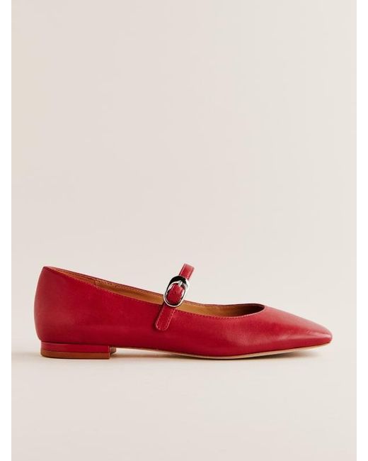 Reformation Red Melissa Mary Jane Flat