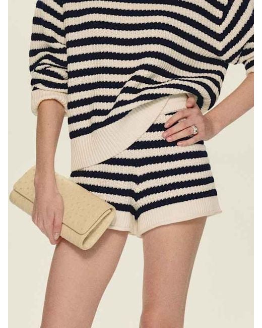 Reformation Natural Collie Cotton Shorts