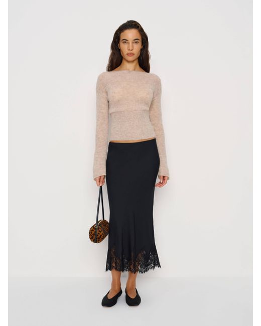 Reformation Natural Carolina Skirt Lace