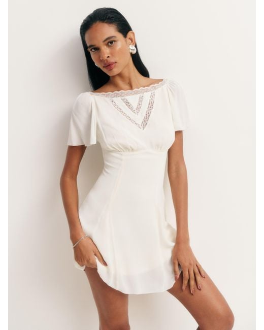 Reformation White Malena Dress