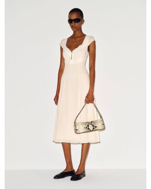Reformation Natural Azelie Dress Lace
