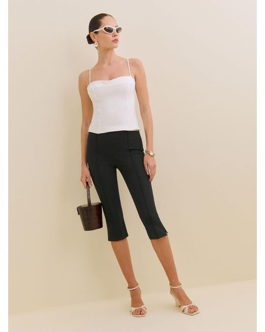 Reformation Natural Gusta Knit Cropped Pant