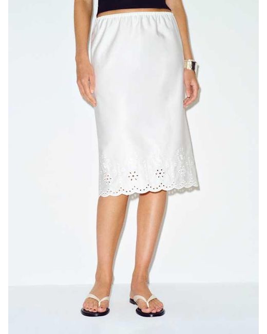 Reformation White Rosemary Skirt