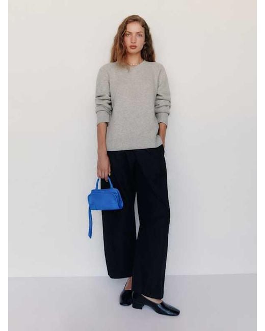 Reformation Blue Inez Pump Eel 6