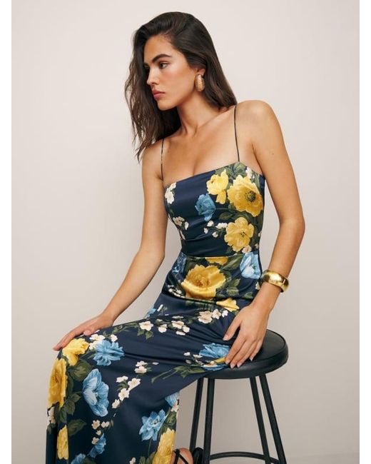 Reformation Navy Frankie Silk Dress Petites Frankie Silk Dress Reformation Navy Frankie Silk Dress Petites Frankie Silk Dress
