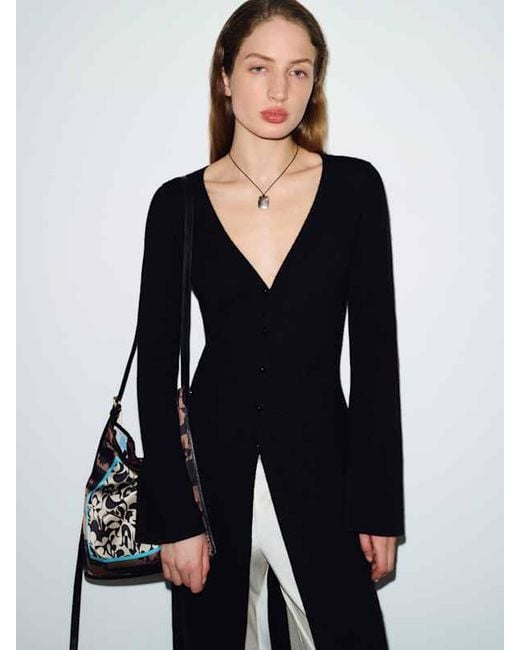 Reformation Blue Wells Cashmere Duster