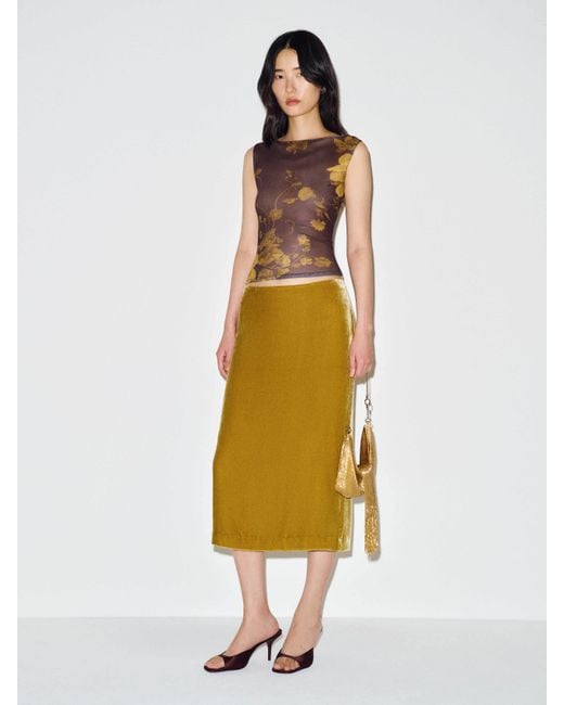Reformation Metallic Dusk Knit Top