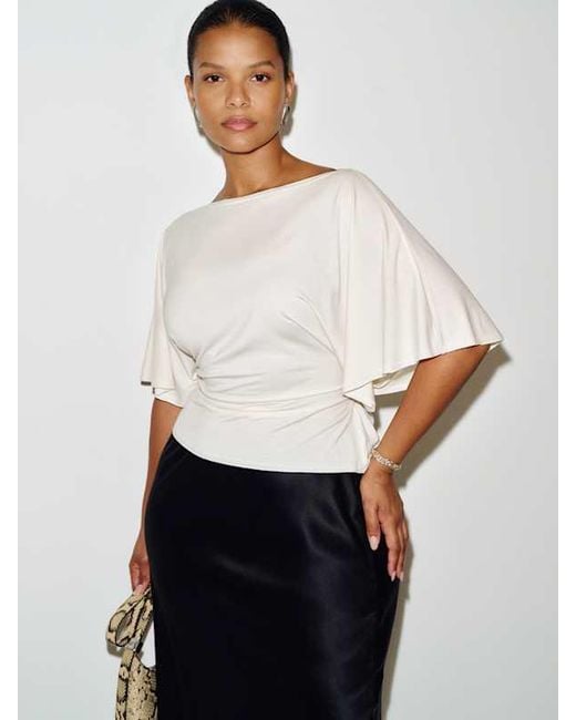 Reformation White Avery Knit Top Es