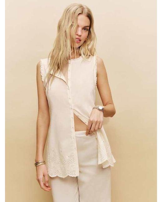 Reformation Natural Petites Willa Two Piece 0P