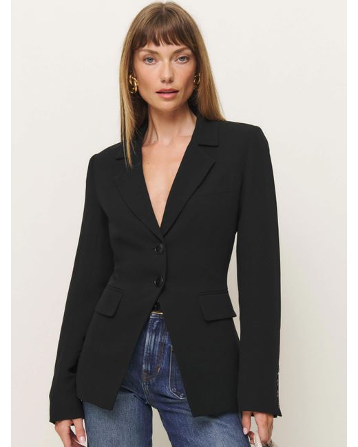 Reformation Black Bondi Blazer