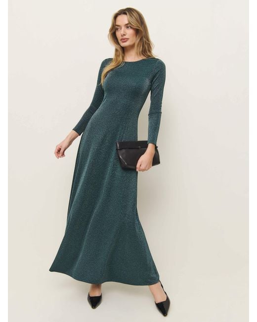 Reformation Blue Kori Knit Dress