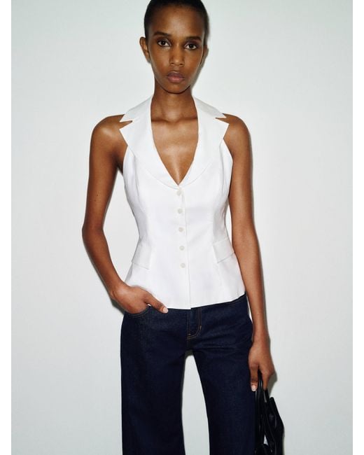 Reformation White Rona Top 0