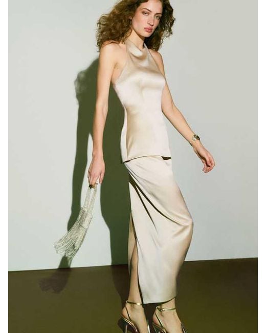 Reformation White Celine Silk Two Piece 0
