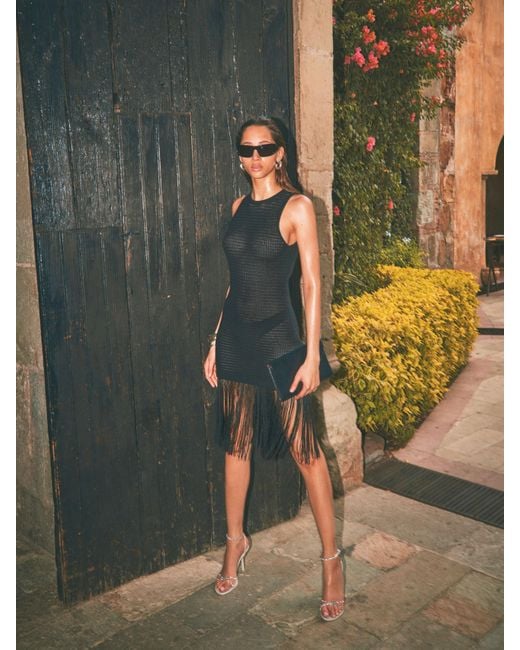Reformation fringe dress 2025