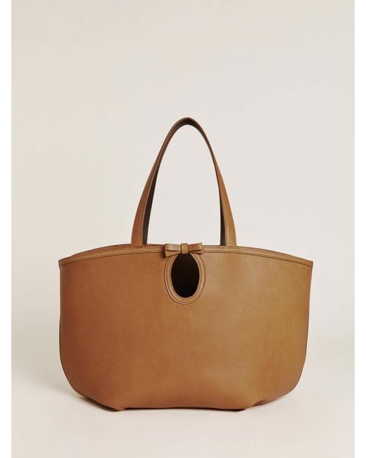 Reformation Brown Regina Tote Bag