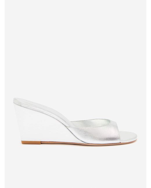 Reformation White Josefina Wedge Sandal