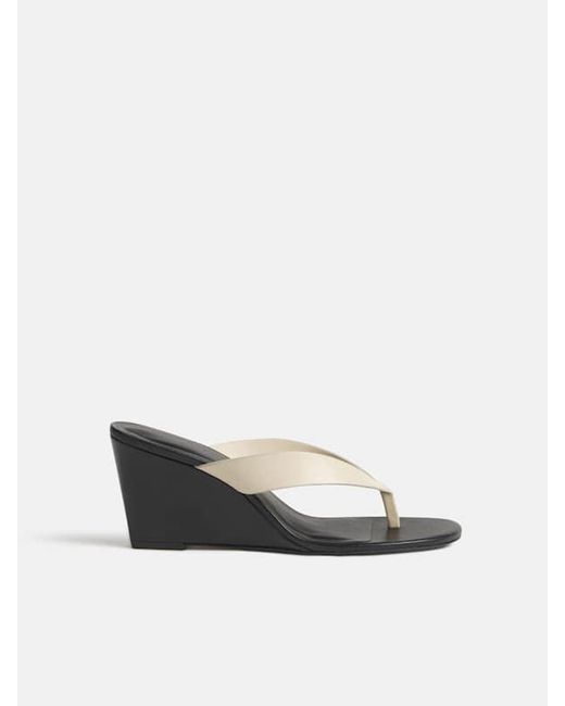 Reformation White Jessie Wedge Thong 5