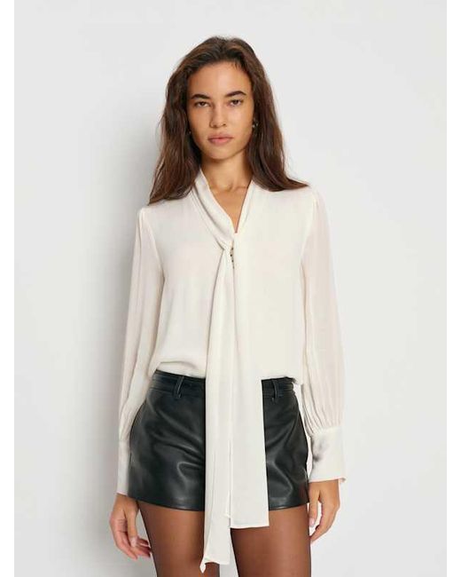 Reformation White Mads Oversized Top 0