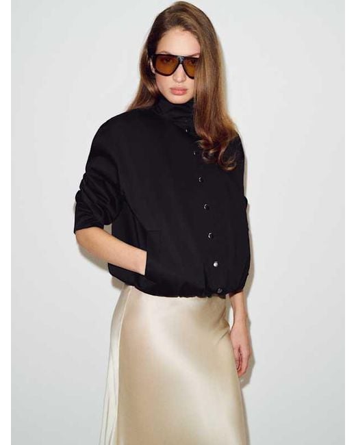 Reformation Black Lennon Jacket