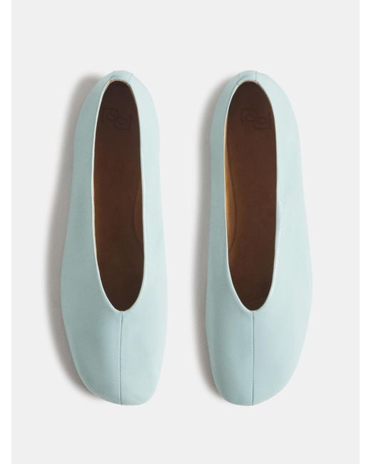 Reformation White Blaine Flat Glacial Leather 5