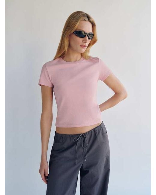 Reformation Blue Lissa T-Shirt