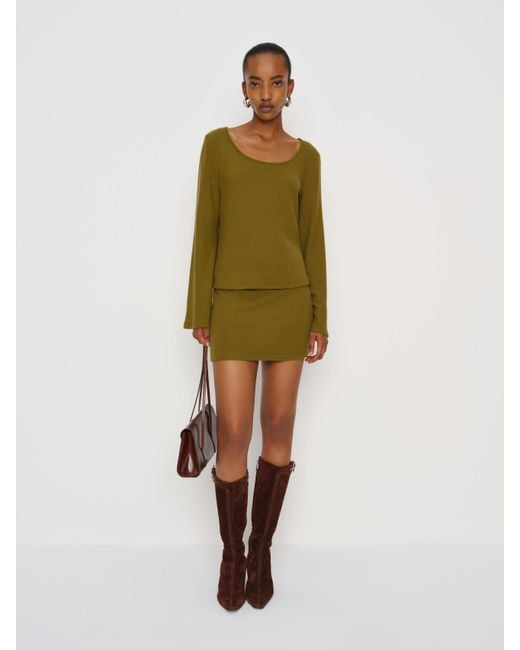 Reformation Green Lisa Knit Two Piece