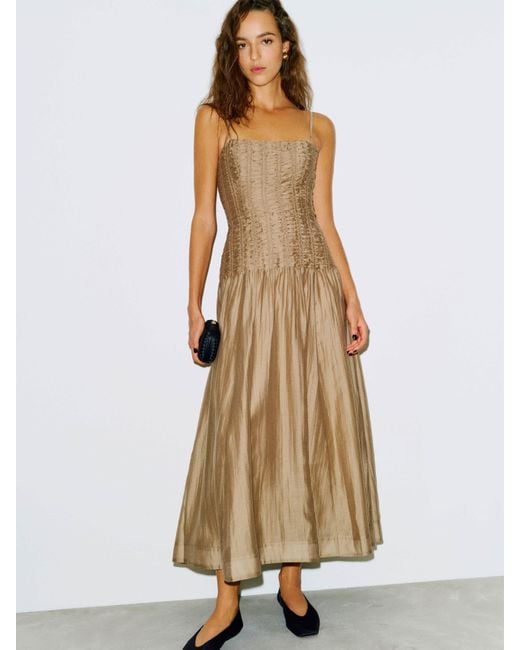 Reformation Azure Dress 4 in Natural | Lyst