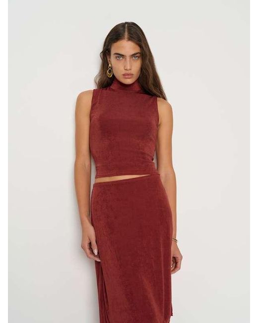 Reformation Red Shaye Knit Two Piece