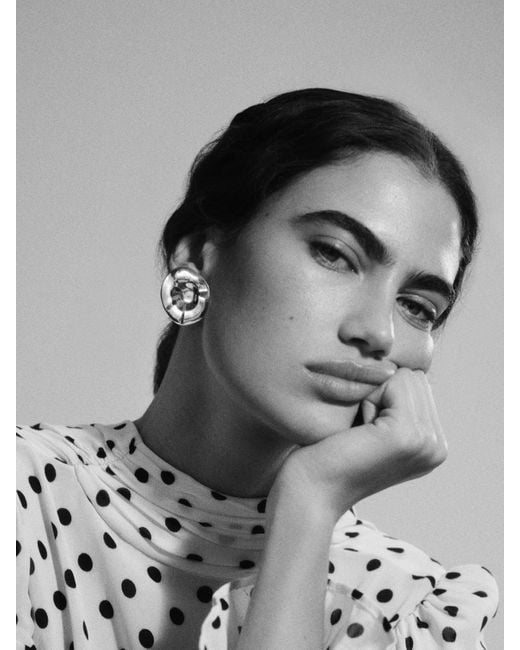 Reformation Gray Estelle Earrings