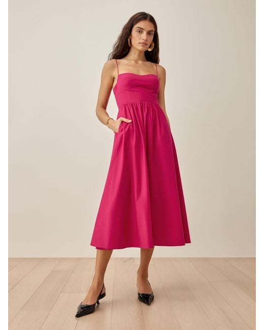 Reformation Pink Vinny Dress