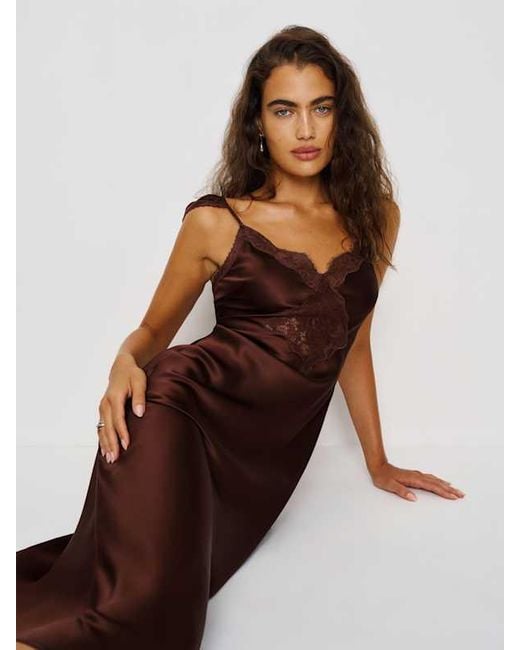 Reformation Multicolor Serafina Silk Dress