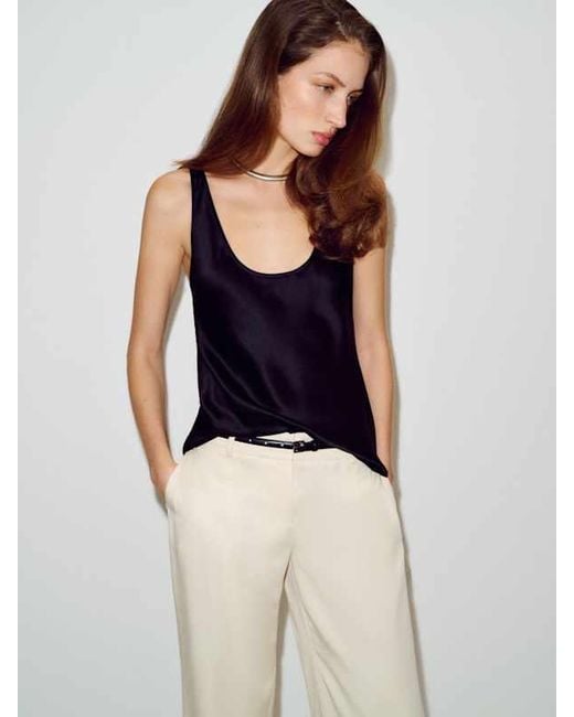 Reformation Green Veya Silk Top