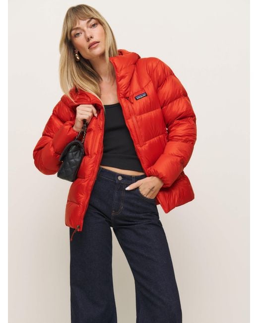 Patagonia Red W's Fitz Roy Down Hoody Madder