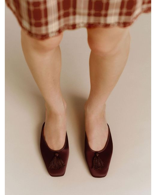 Reformation Natural Priya Flat Mule 6