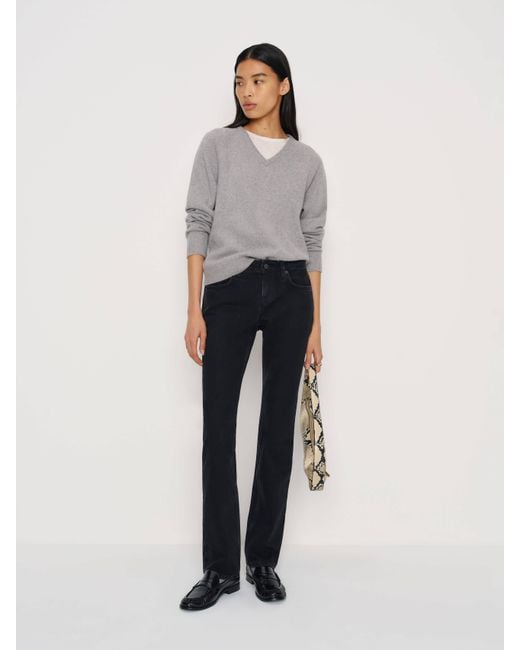 Reformation White Jade Low Rise Slim Leg Jeans Denim