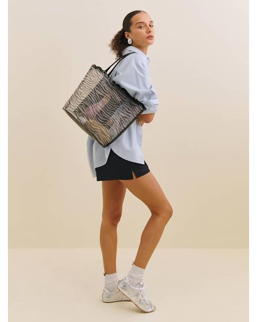 Reformation White Isabella Tote