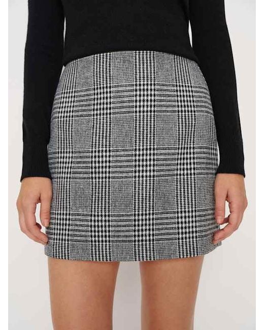 Reformation Natural Veranda Skirt/ Check 4