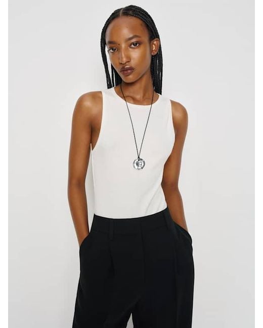 Reformation White Estelle Necklace