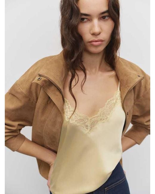 Reformation Blue Teddy Silk Top