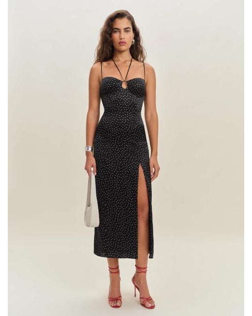 Reformation Natural Sophie Silk Dress 8