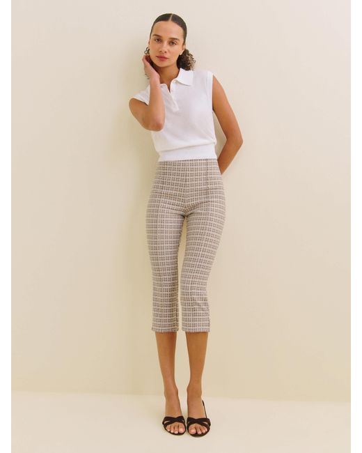 Reformation Natural Gusta Knit Cropped Pant