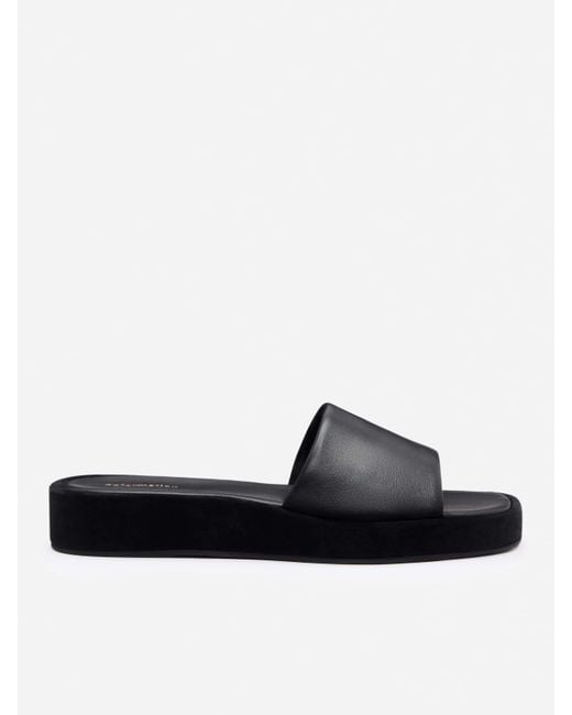 Reformation Black Esme Platform Sandal