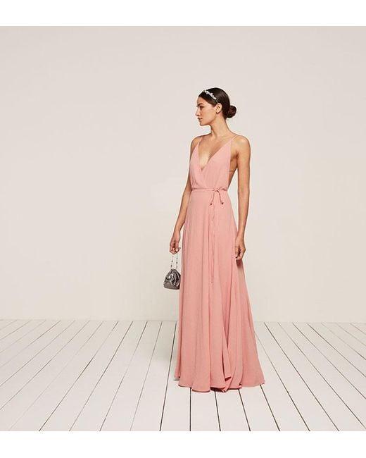 Reformation Pink Callalily Dress