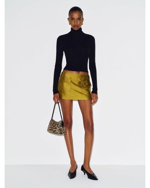 Reformation Blue Calloway Low Rise Skort 0