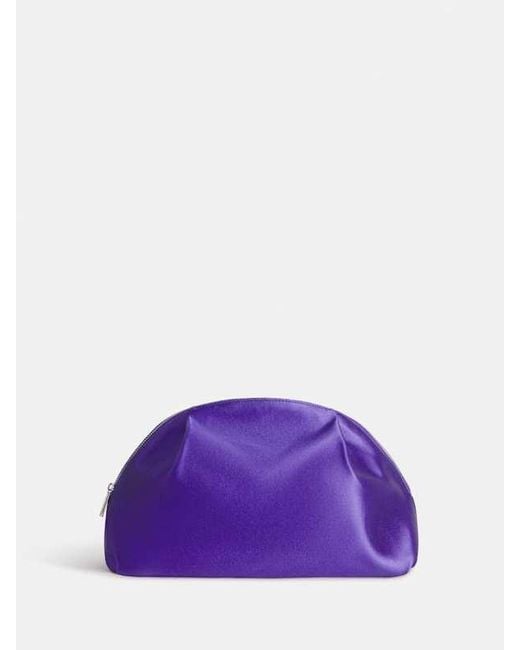 Reformation Green Molly Maude Clutch Satin